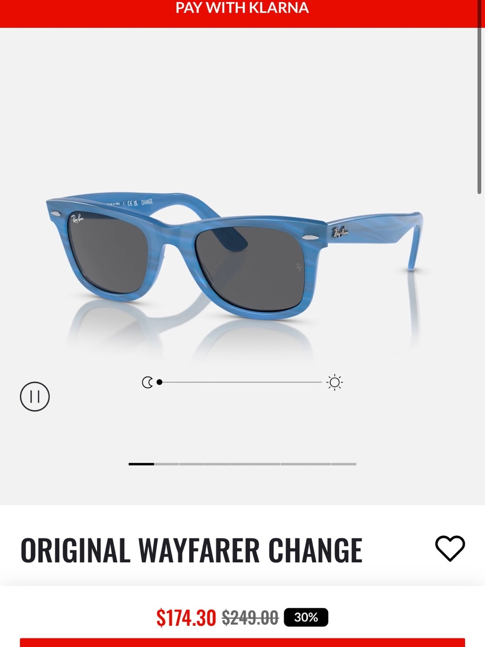 Ray-Ban Change Collection Sunglasses Blue